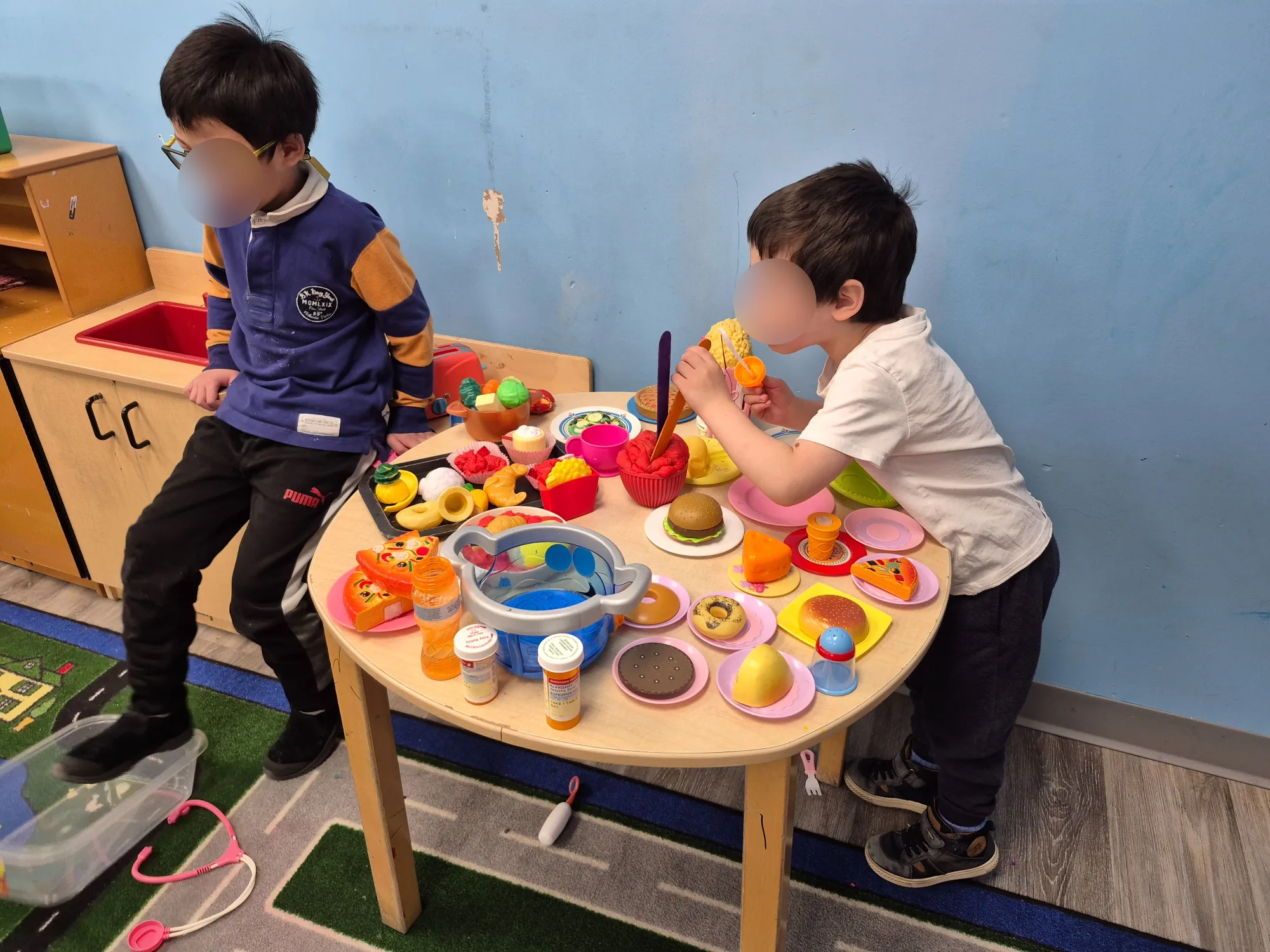 Village Scholars Preschool photo: pretend food and restaurant play