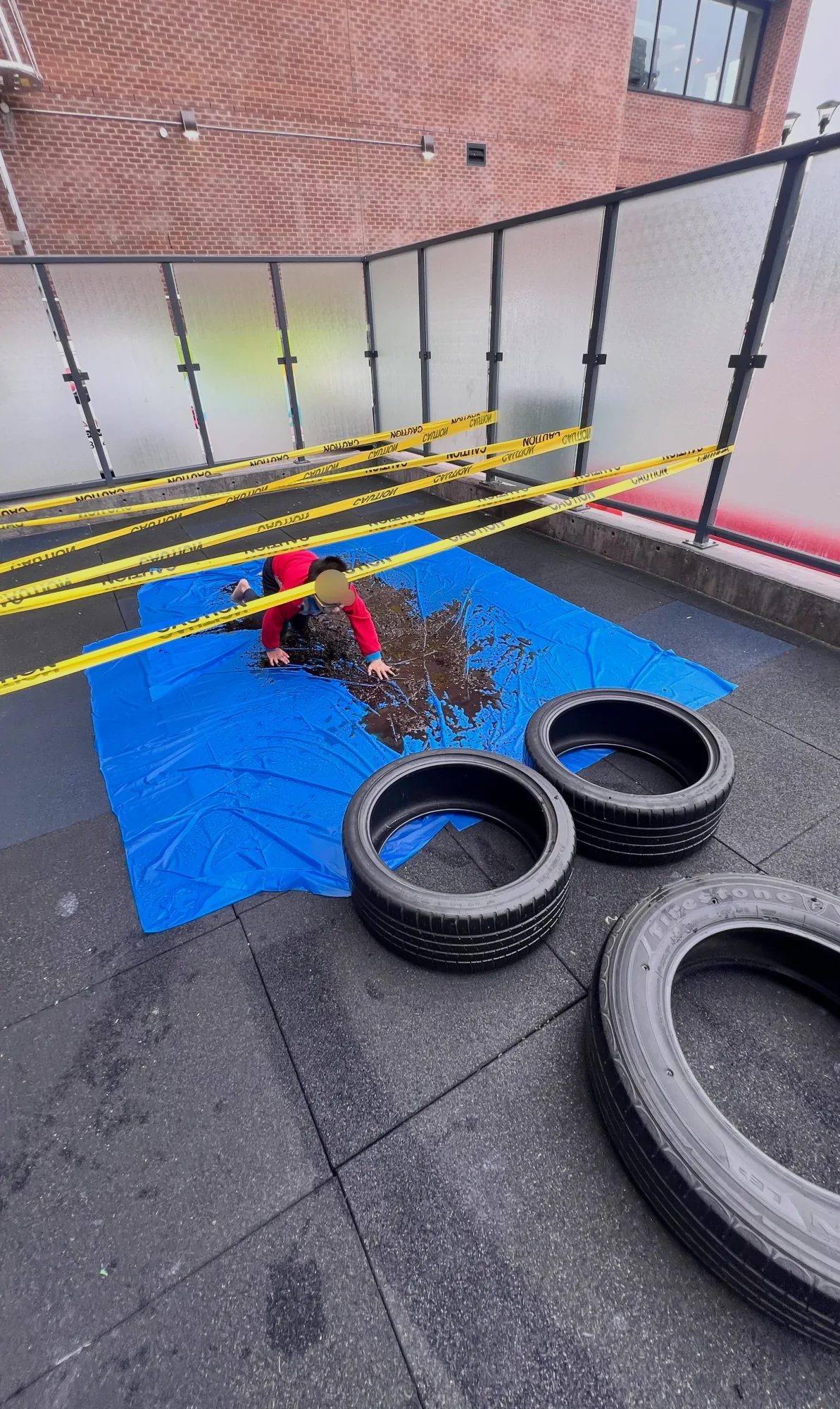 Village Scholars Preschool photo: loose-parts outdoor setup for exploration