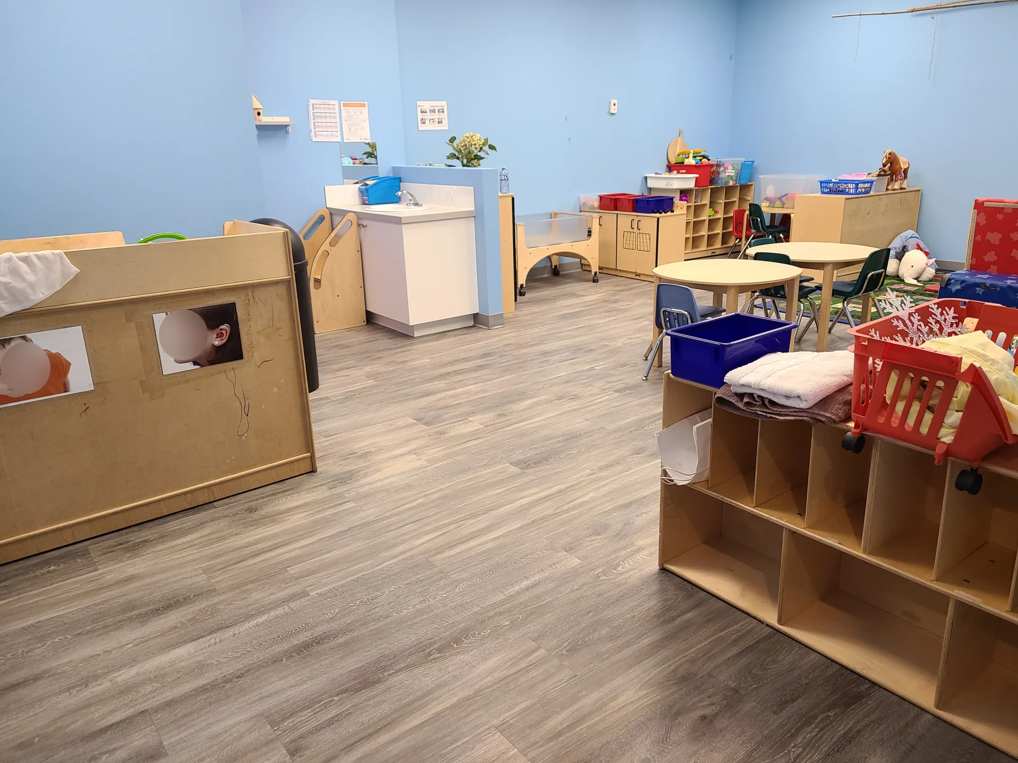 Village Scholars Preschool photo: classroom shelves and play centres
