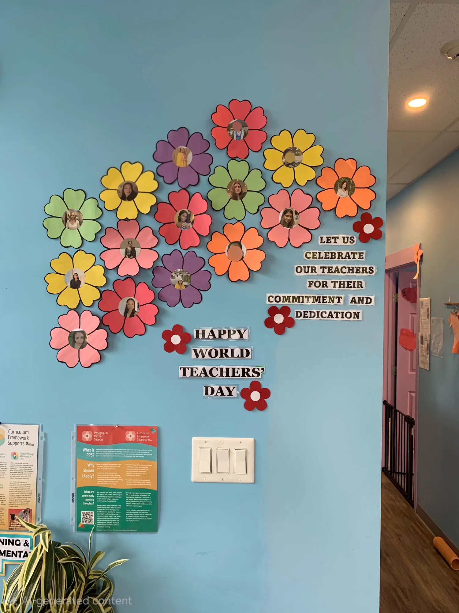 Village Scholars Preschool photo: kindness wall and classroom values