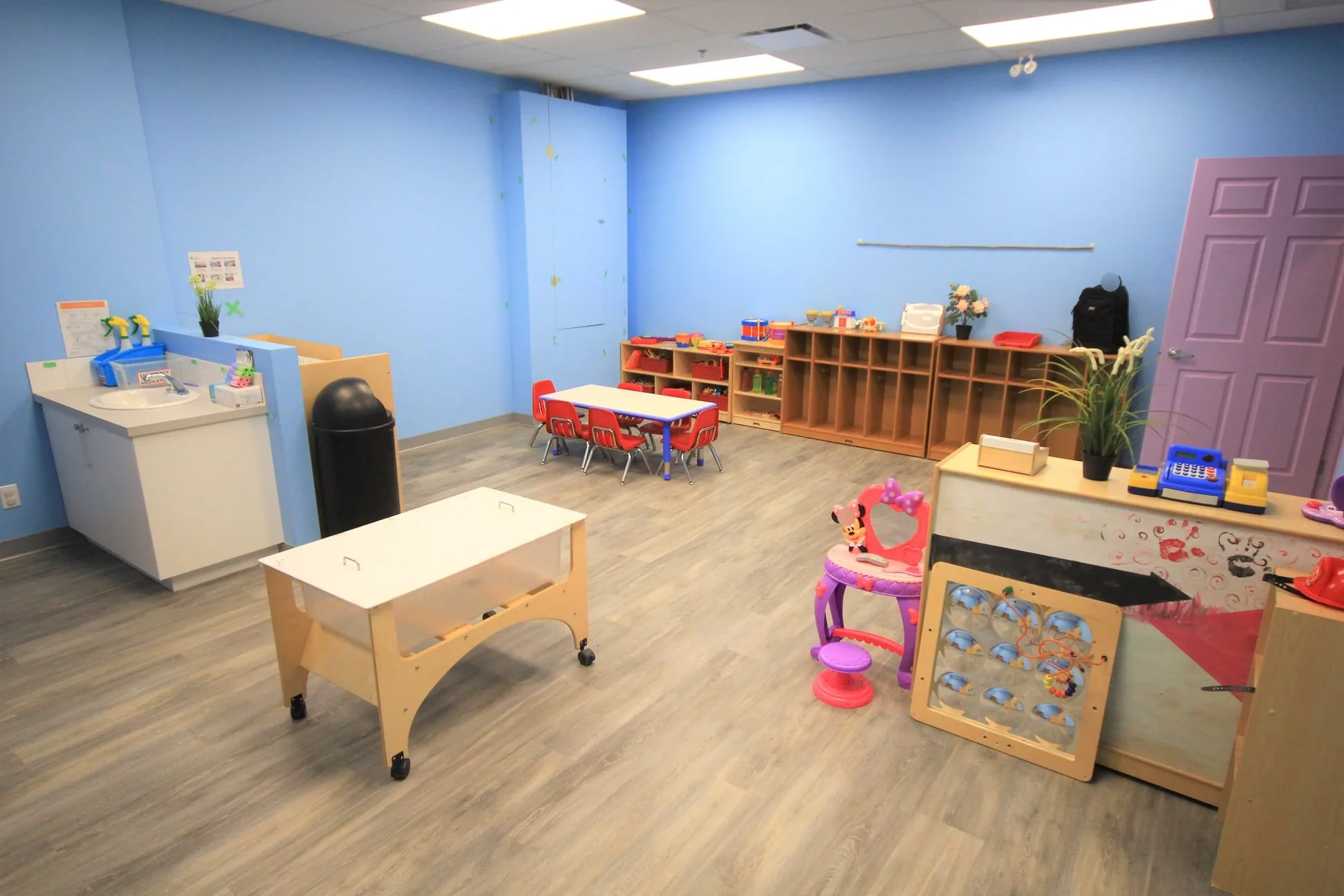 Children exploring a full-day childcare space