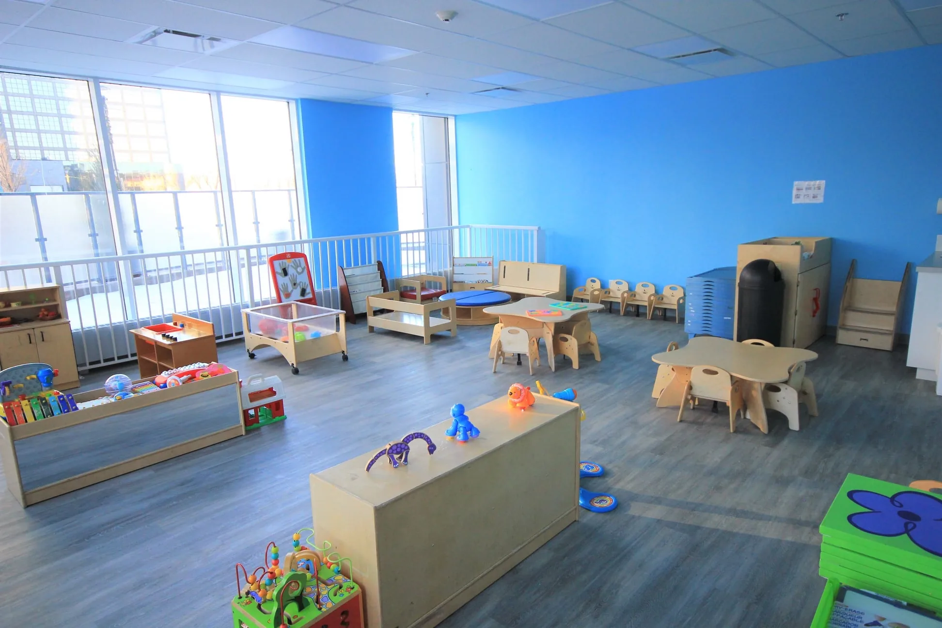 Village Scholars Preschool photo: bright room prepared for daily routines