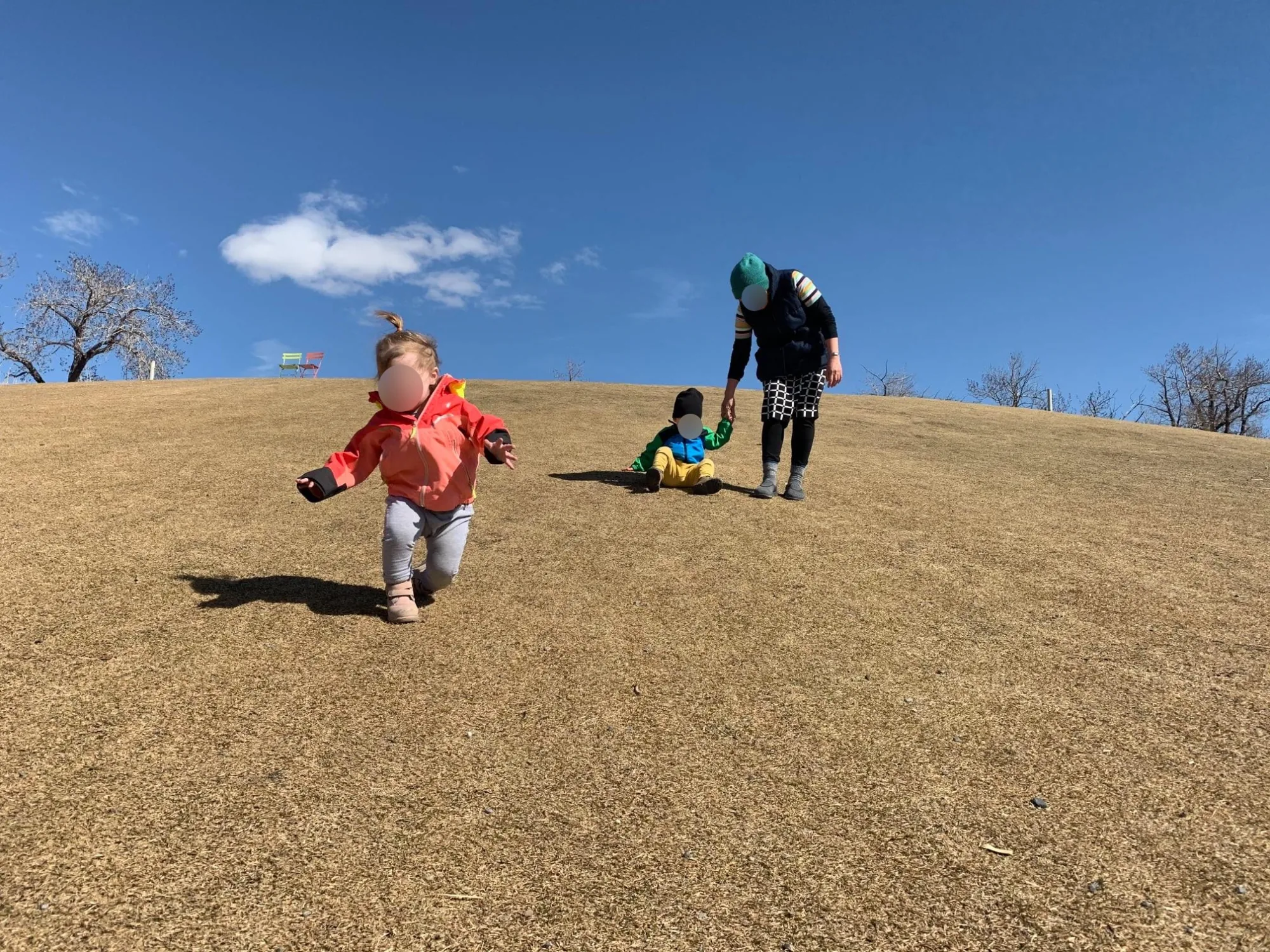 Village Scholars Preschool photo: running on the grass with room to move