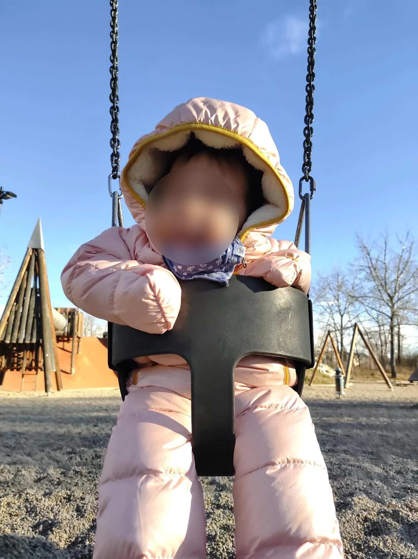 Village Scholars Preschool photo: swing time and outdoor confidence
