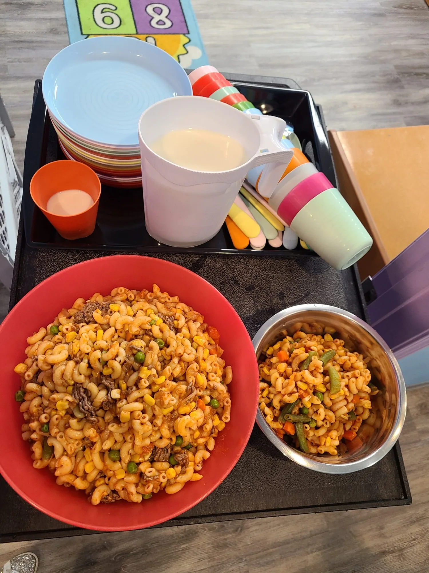Freshly prepared food served at Village Scholars Preschool